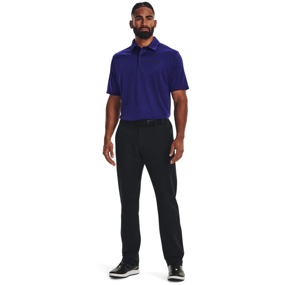 Under Armour Men's Tech Golf Polo, (468) Sonar Blue / / Black, Small Tall