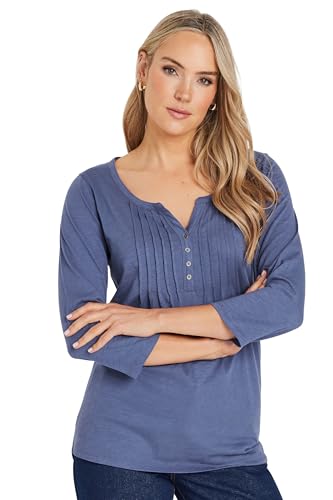 Long Tall Sally LTS Tall Henley Top Blue 6