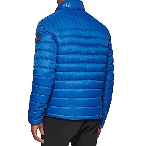 Tommy Hilfiger Men's Ultra Loft Lightweight Packable Puffer Jacket (Standard and Big & Tall), New Royal, 3X-Large