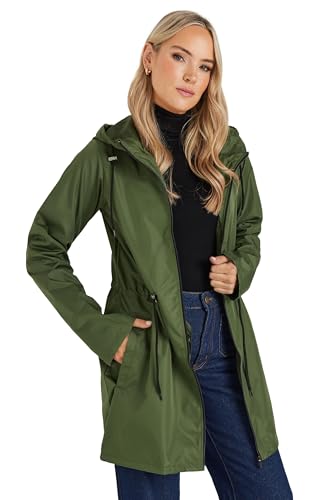 Long Tall Sally Tall Womens Khaki Pocket Parka Green 10
