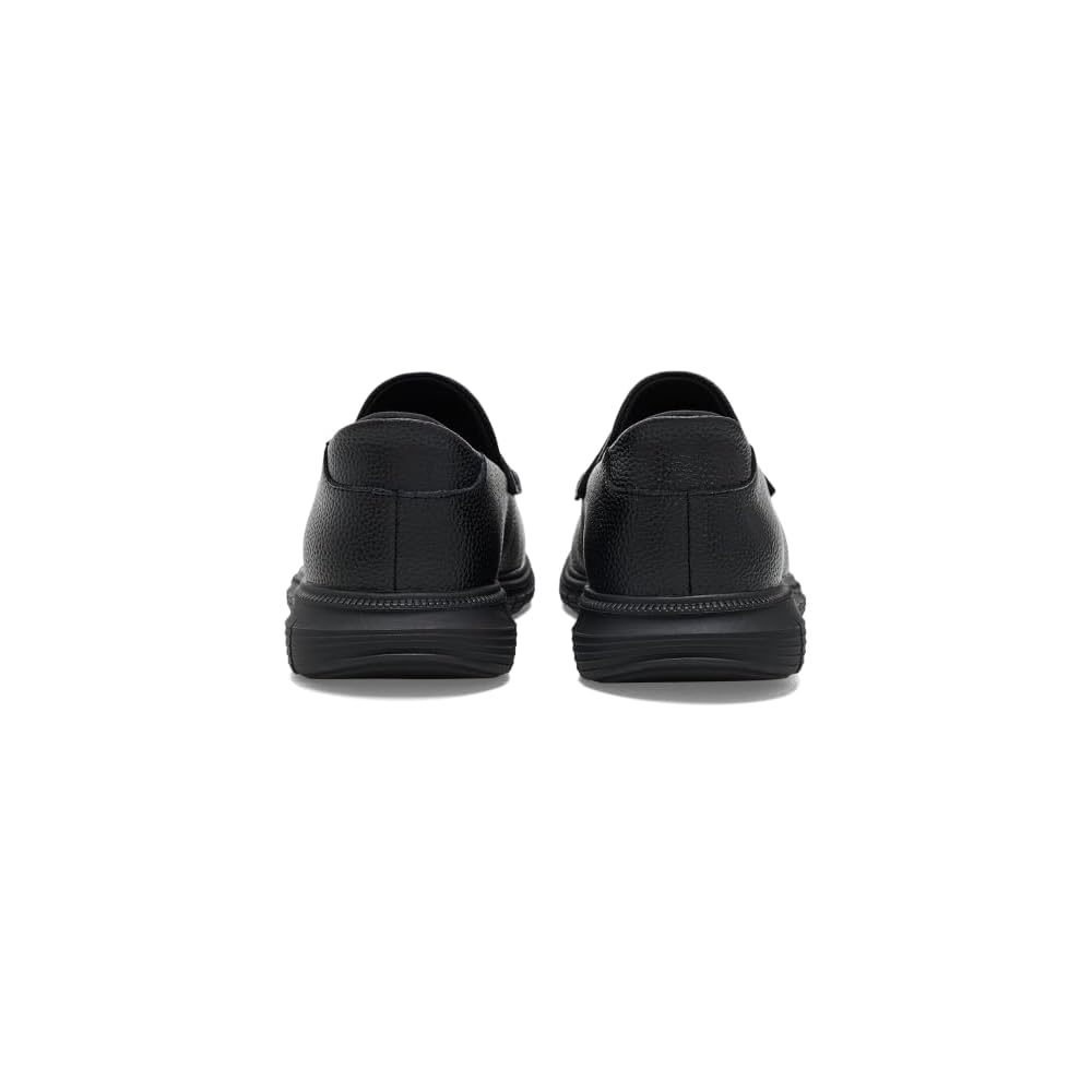 Black Grainy Leather/Black