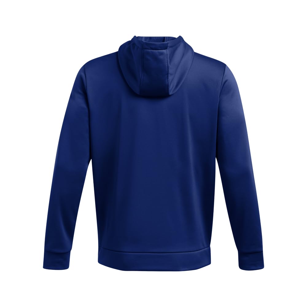 Under Armour Men's Armour Fleece Big Logo Hoodie, (432) Tech Blue / / Black, Large