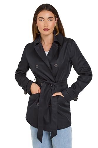 Long Tall Sally Lts Tall Lined Trench Coat Navy 8
