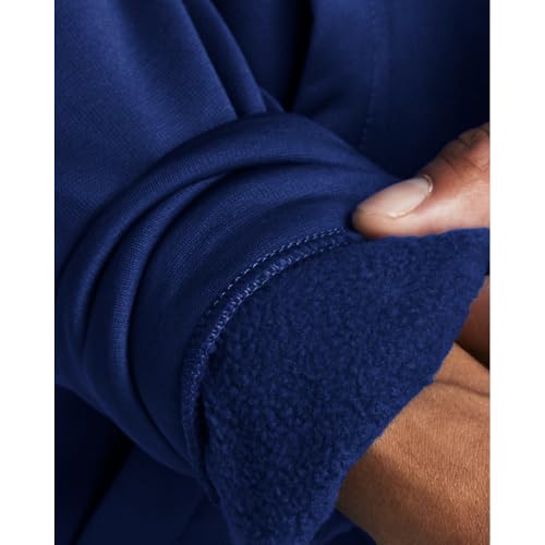Under Armour Men's Armour Fleece Big Logo Hoodie, (432) Tech Blue / / Black, Large