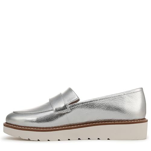 Silver Metallic Leather