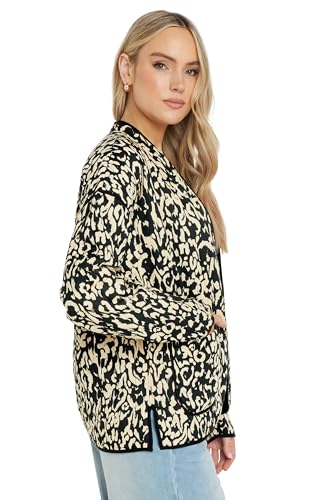 Long Tall Sally LTS Tall Abstract Quilted Jacket Black 8