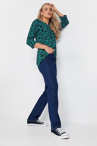 Long Tall Sally LTS Tall 2 Pack Cotton Henley Tops Black 8