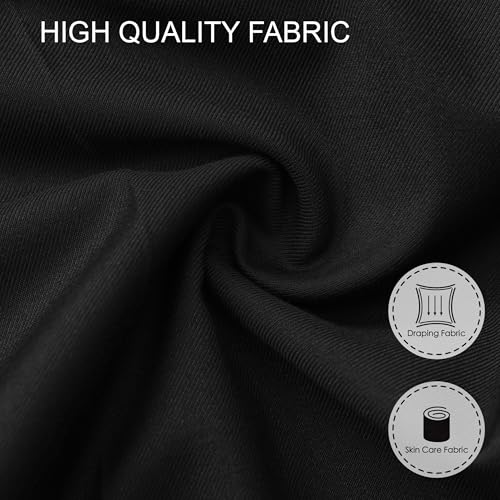 Tall Men's 36"/38" Inseam Classic Dress Work Pants Black