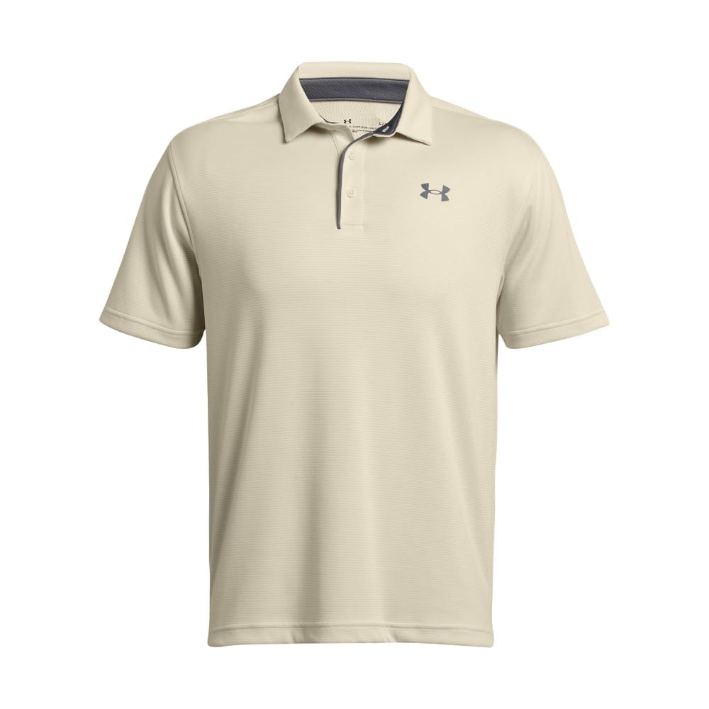 Under Armour Men's Tech Golf Polo, (273) Silt / / Pitch Gray, Medium Tall