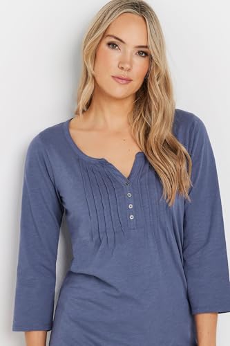 Long Tall Sally LTS Tall Henley Top Blue 14
