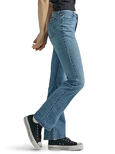 Wrangler Women's High Rise Bold Boot Jean, Sky Valley, 12-34