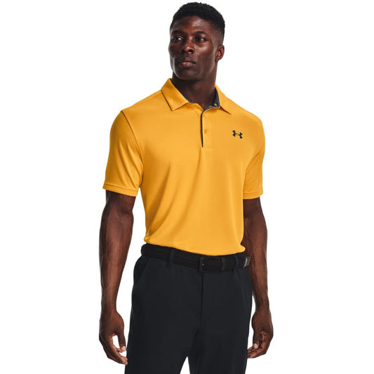Under Armour Men's Tech Golf Polo, (782) Rise/Pitch Gray/Pitch Gray, Small Tall