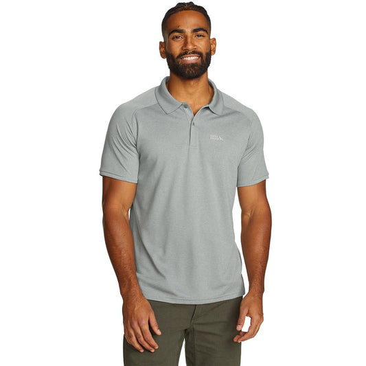 Eddie Bauer Men's Resolution Pro Short-Sleeve Polo Shirt 2.0, Gray, X-Large, Tall