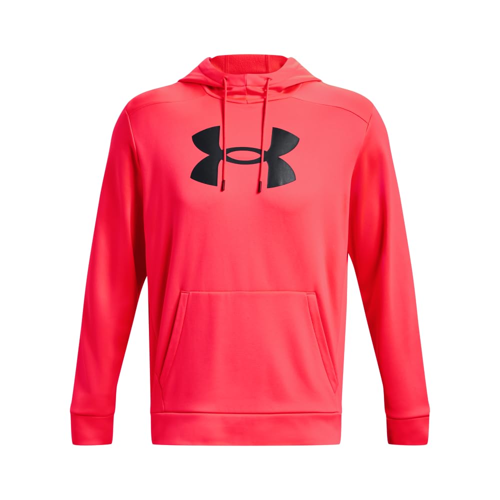 Under Armour mens Armour Fleece Big Logo Hoodie, (628) Beta / / Black, Large Tall