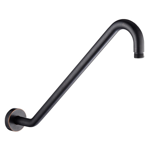 Uvish 17" Shower Head Riser Pipe, Stainless Steel High Rise Long Neck Shower Head Arm Extender for Rain Shower Head, Standard 1/2" Connection, Oil Rubbed Bronze