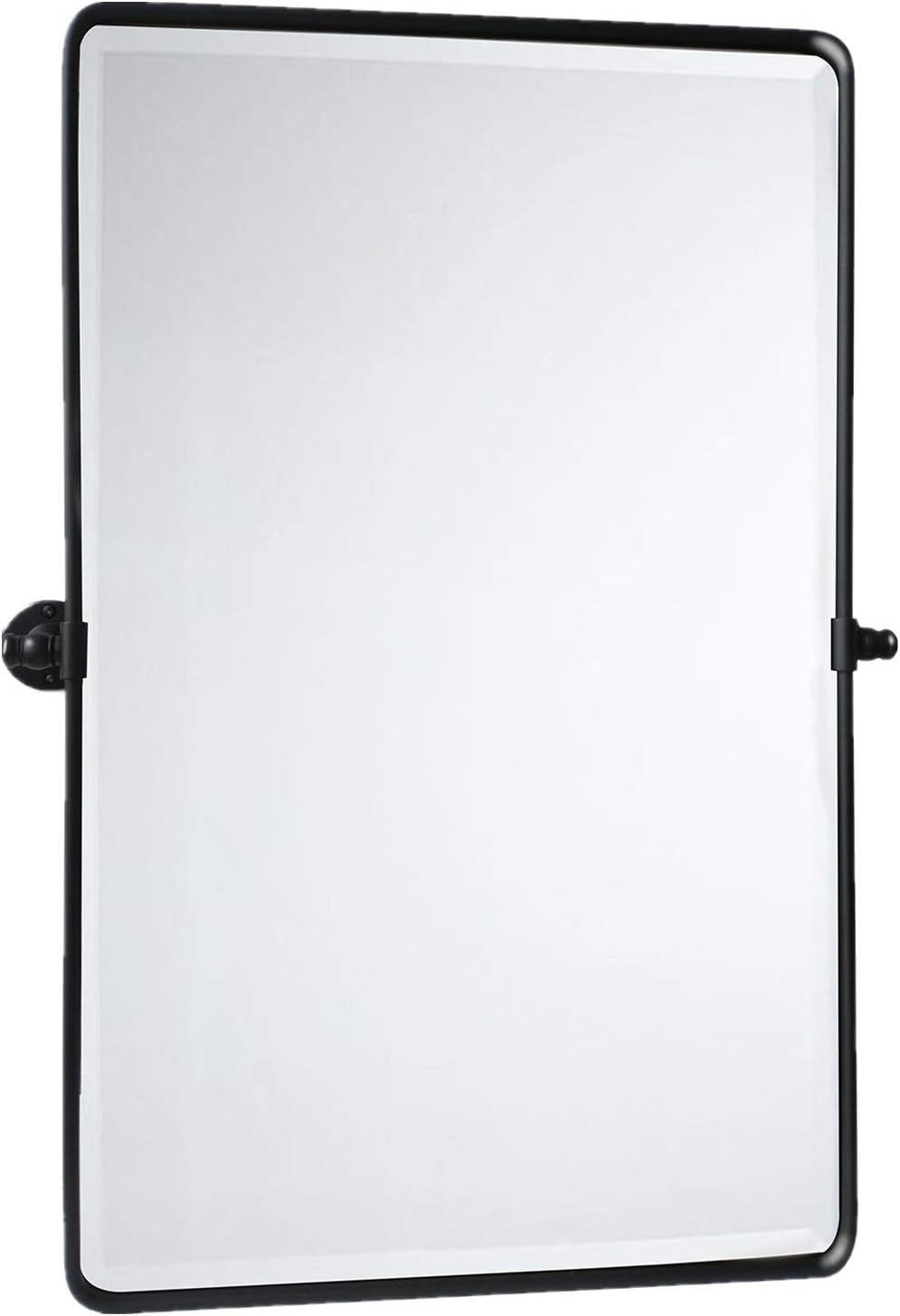Farmhouse UP-tilting Mirror - Metal Framed Pivot Rectangle Bathroom Mirror