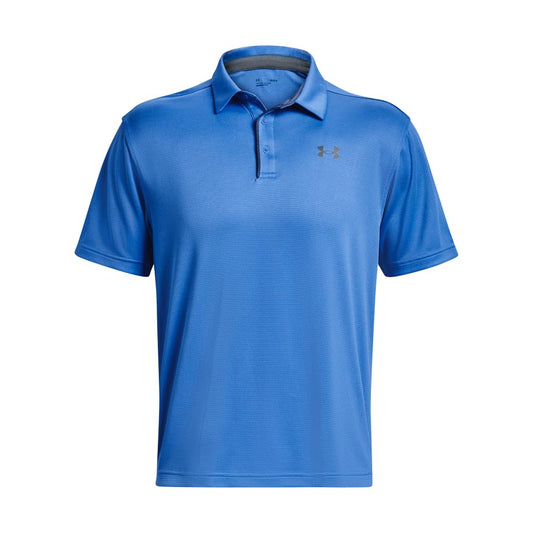 Under Armour Men's Tech Golf Polo, (469) Water / / Pitch Gray, Small Tall
