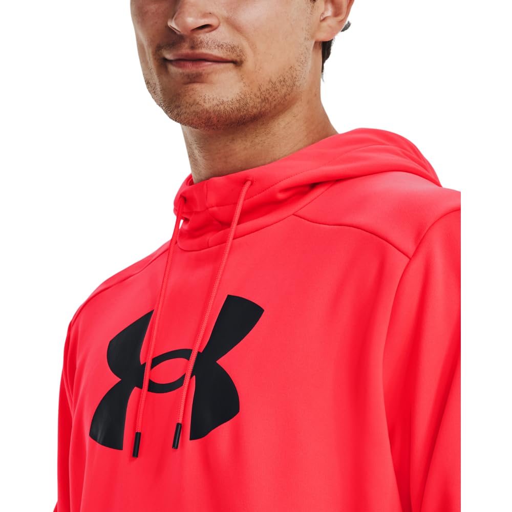 Under Armour mens Armour Fleece Big Logo Hoodie, (628) Beta / / Black, Large Tall