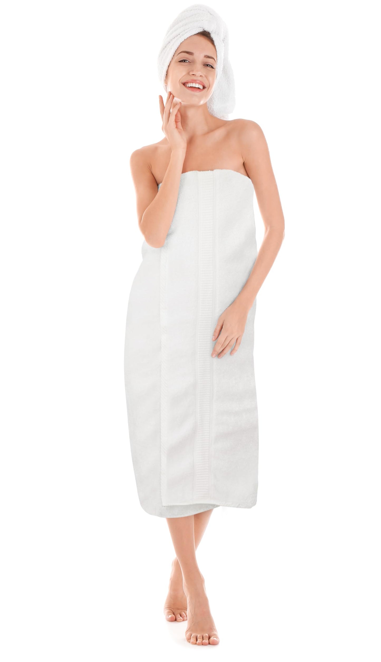 Utopia Towels Luxurious Jumbo Bath Sheet 2 Piece, 600 GSM, 35 by 70 Inches, 100% Ring Spun Cotton, Highly Absorbent and Quick Dry Extra Large Bath Towel, Super Soft Towel, White