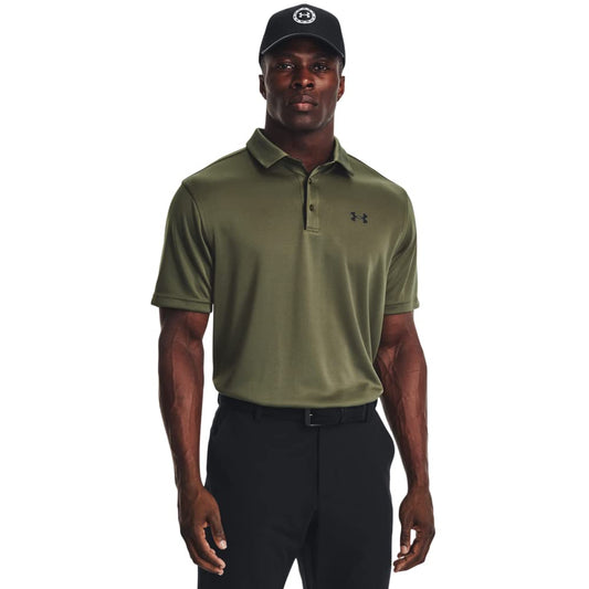 Under Armour Men's Tech Golf Polo, (390) Marine OD Green / / Black, X-Large Tall