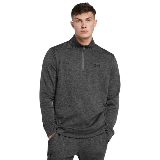 Under Armour Men's Armour Fleece Twist Quarter Zip, (026) Castlerock / / Black, XX-Large