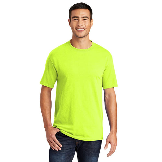 Port & Company Men's Tall 50/50 Cotton/Poly T Shirts 4XLT Safety Green