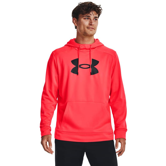 Under Armour mens Armour Fleece Big Logo Hoodie, (628) Beta / / Black, Large Tall