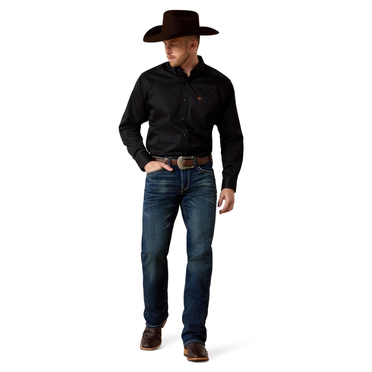 ARIAT mens M4 Low Rise Boot Cut Jean, Turnout, 33W x 38L US