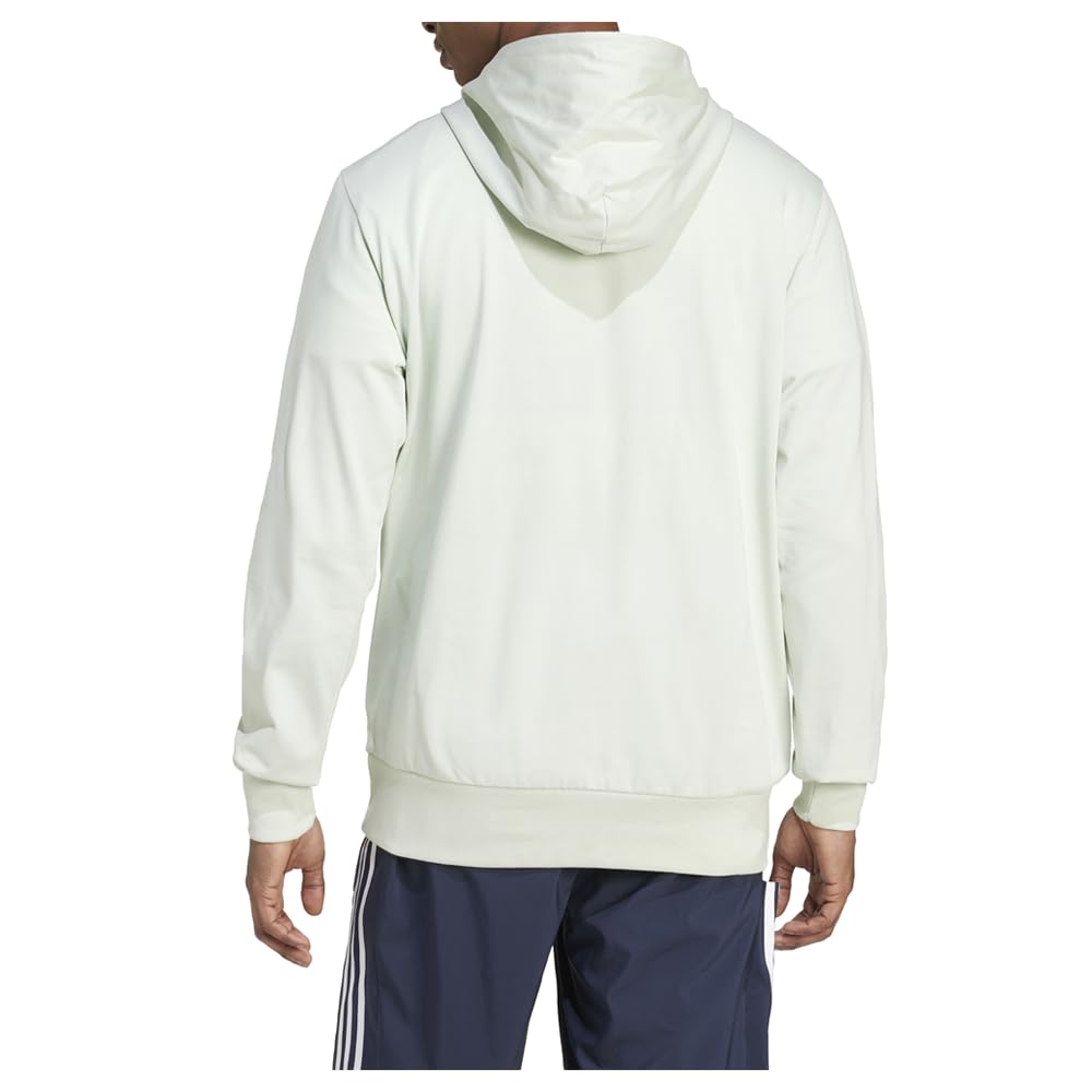adidas Men's Essentials Logo Hoodie, Linen Green, Large/Tall