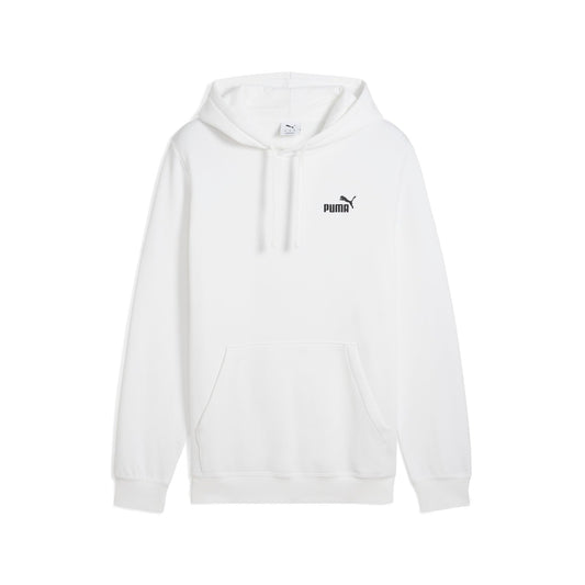 PUMA Men's Essentials Small Logo Fleece Hoodie, White AH25 - LT