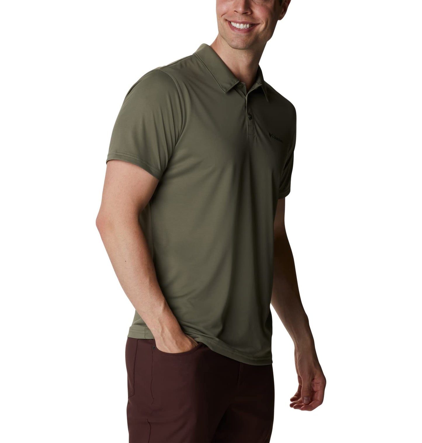 Columbia Men's Hike Polo, Stone Green, 3X Tall