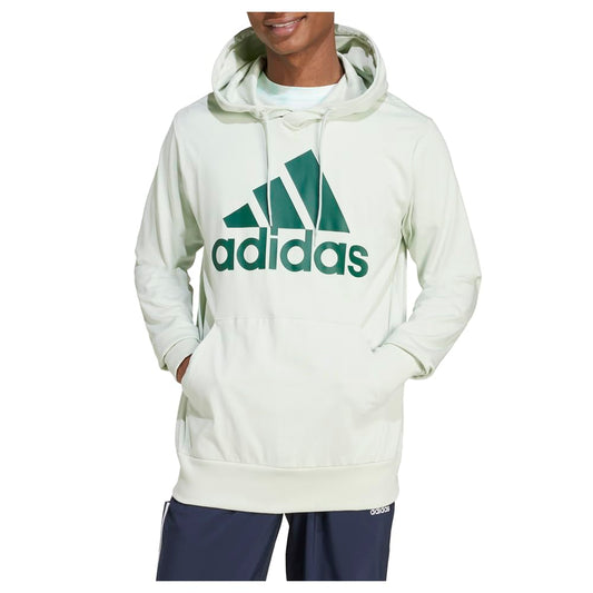 adidas Men's Essentials Logo Hoodie, Linen Green, Large/Tall