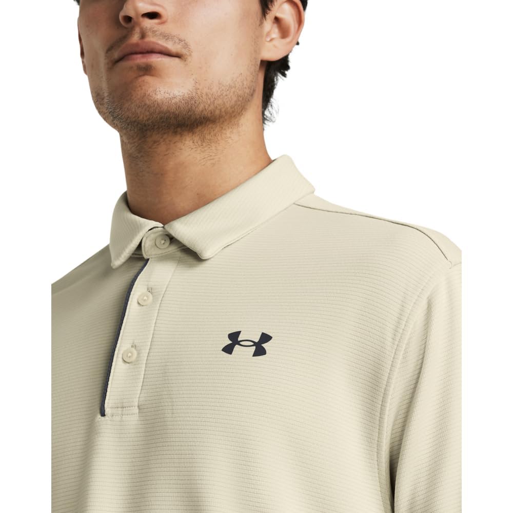 Under Armour Men's Tech Golf Polo, (273) Silt / / Pitch Gray, Medium Tall