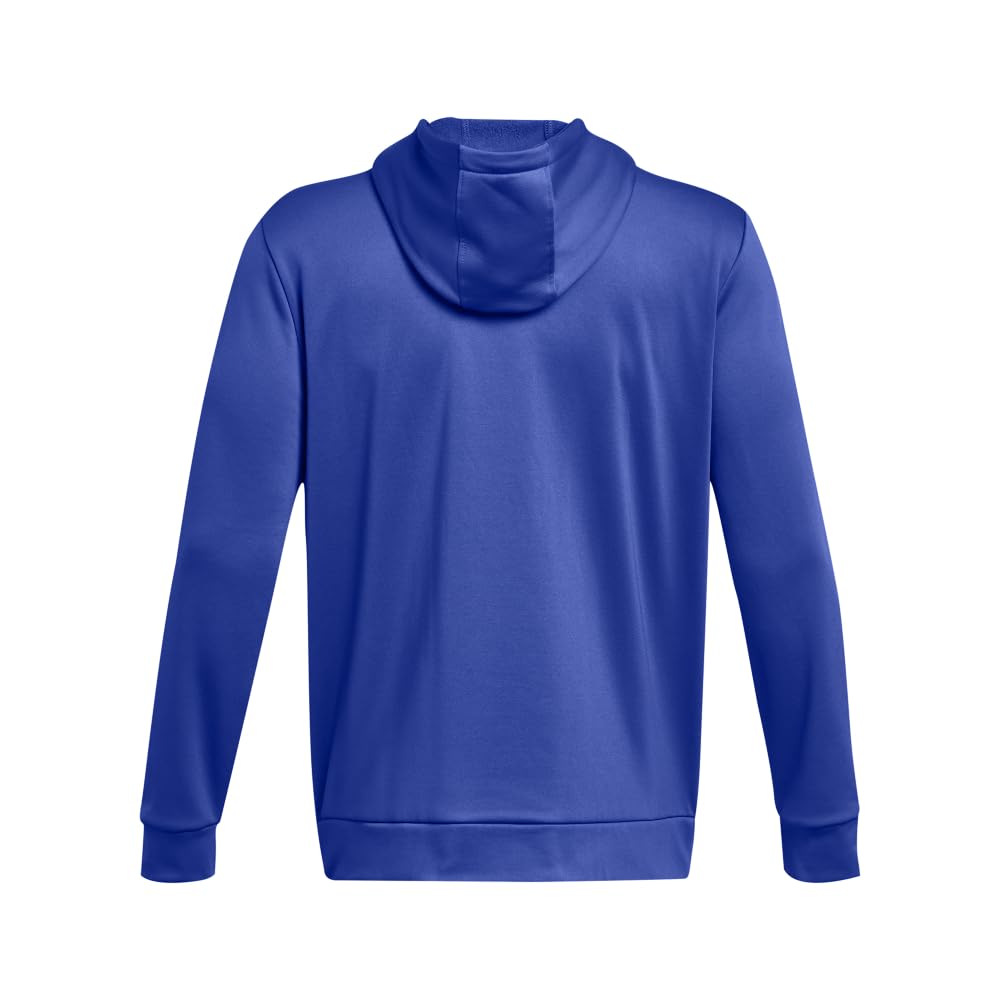 Under Armour mens Armour Fleece Big Logo Hoodie, (400) Team Royal / / Black, Large Tall