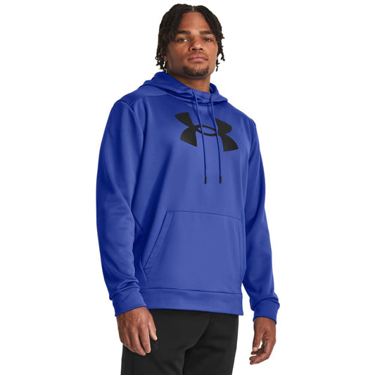 Under Armour mens Armour Fleece Big Logo Hoodie, (400) Team Royal / / Black, Large Tall