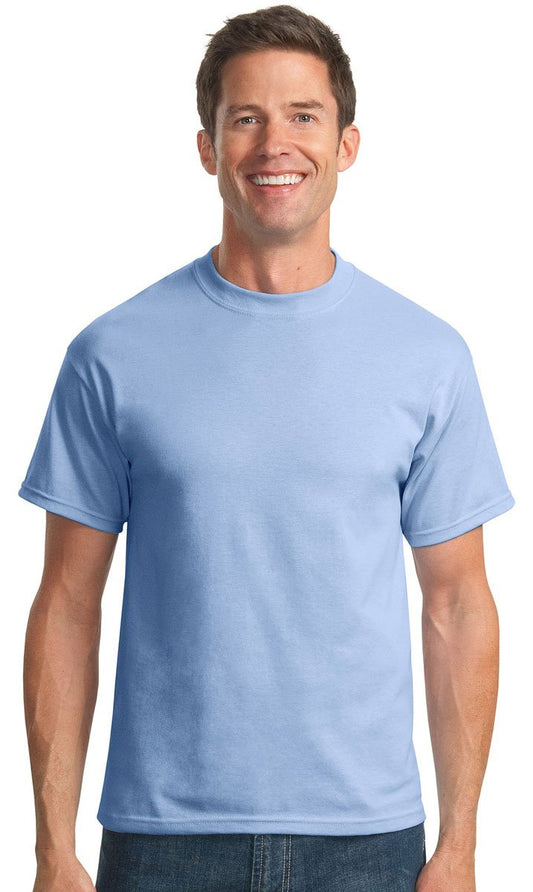 Port & Company Men's Tall 50/50 Cotton/Poly T Shirts LT Light Blue