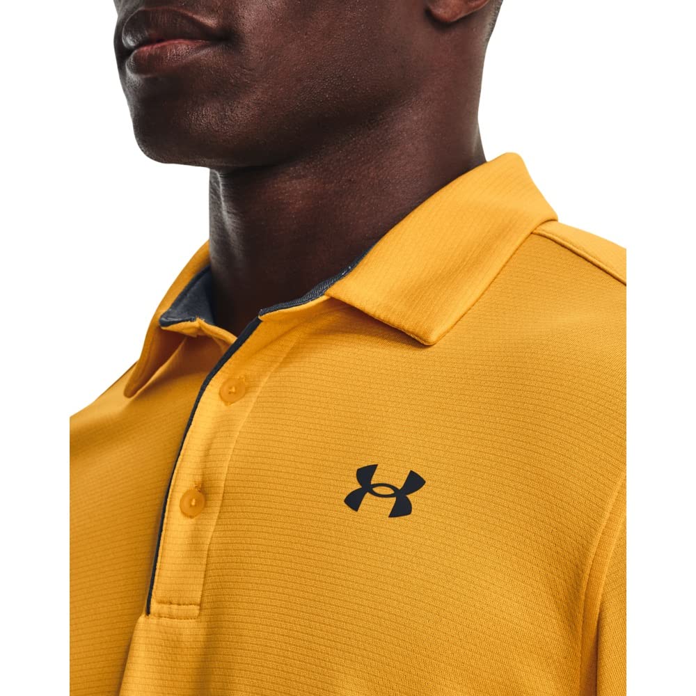 Under Armour Men's Tech Golf Polo, (782) Rise/Pitch Gray/Pitch Gray, Small Tall