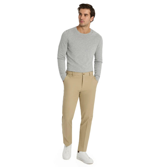 Michael Kors Beige Solid Classic Pants|Beige,40/36
