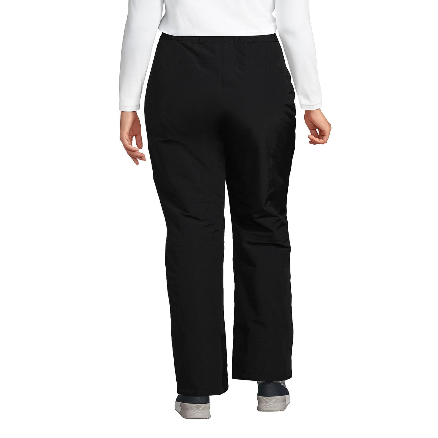 Lands' End Womens Squall Insulated Snow Pant Black Tall Small