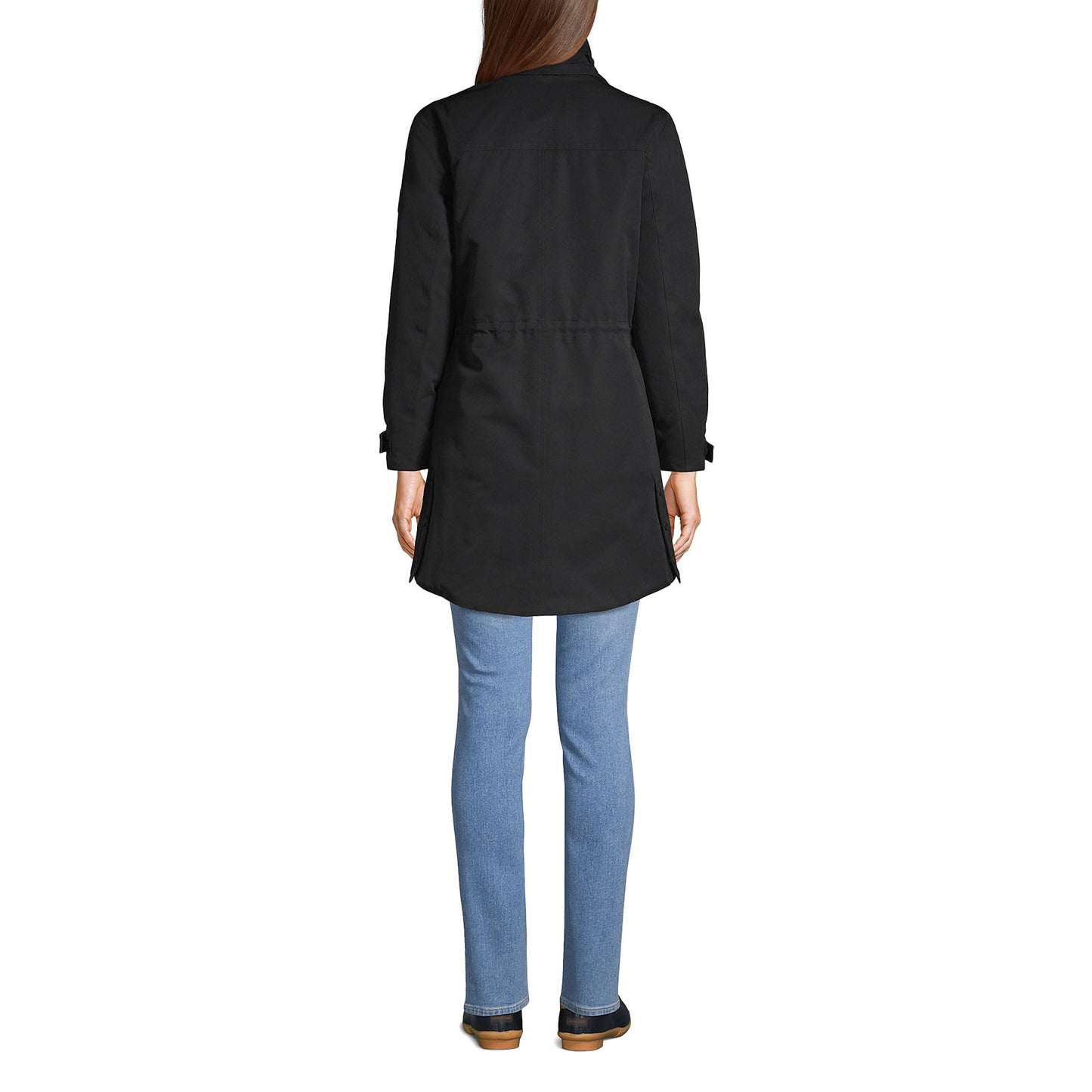 Lands' End Womens Expedition Down Parka Black Tall Medium