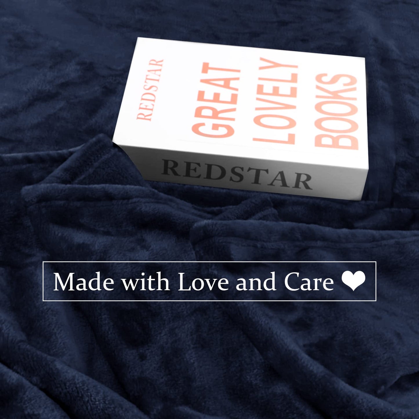 Oversized Blanket 120x120 Inches, Giant Huge Companion for Bed, Sofa, Travel and Camping, Extra Large Big Soft Blanket Fits The Whole Family and Outdoor Campaign, Navy