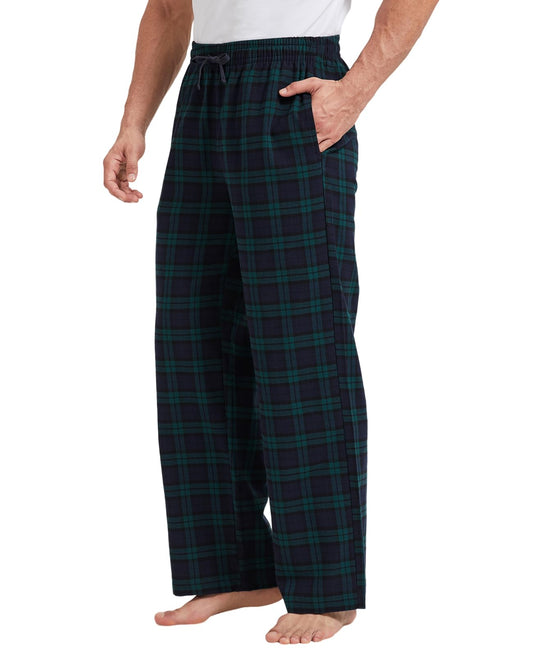 TTZ 34/36 Inseam Mens Tall Pajama Pants 100% Cotton Pj Lounge Sleep Pants for Tall Men-XLT