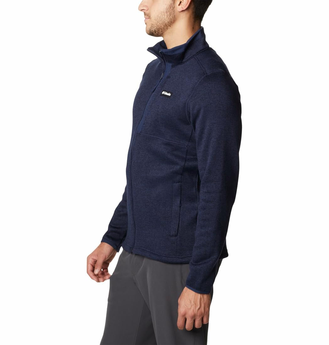 Columbia Men's Sweater Weather Full Zip, Collegiate Navy Heather, 5X Tall