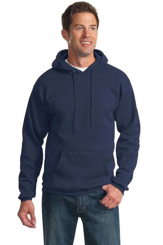 Port & Co TALL Essential Fleece Pullover Hooded Sweatshirt-PC90HT-LT-Navy