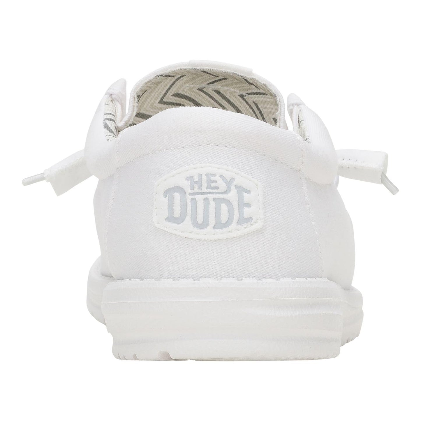 HEYDUDE Wally Stretch Canvas White/White Size 14, Men’s Shoes, Slip-on Loafers, Comfortable & Light-Weight