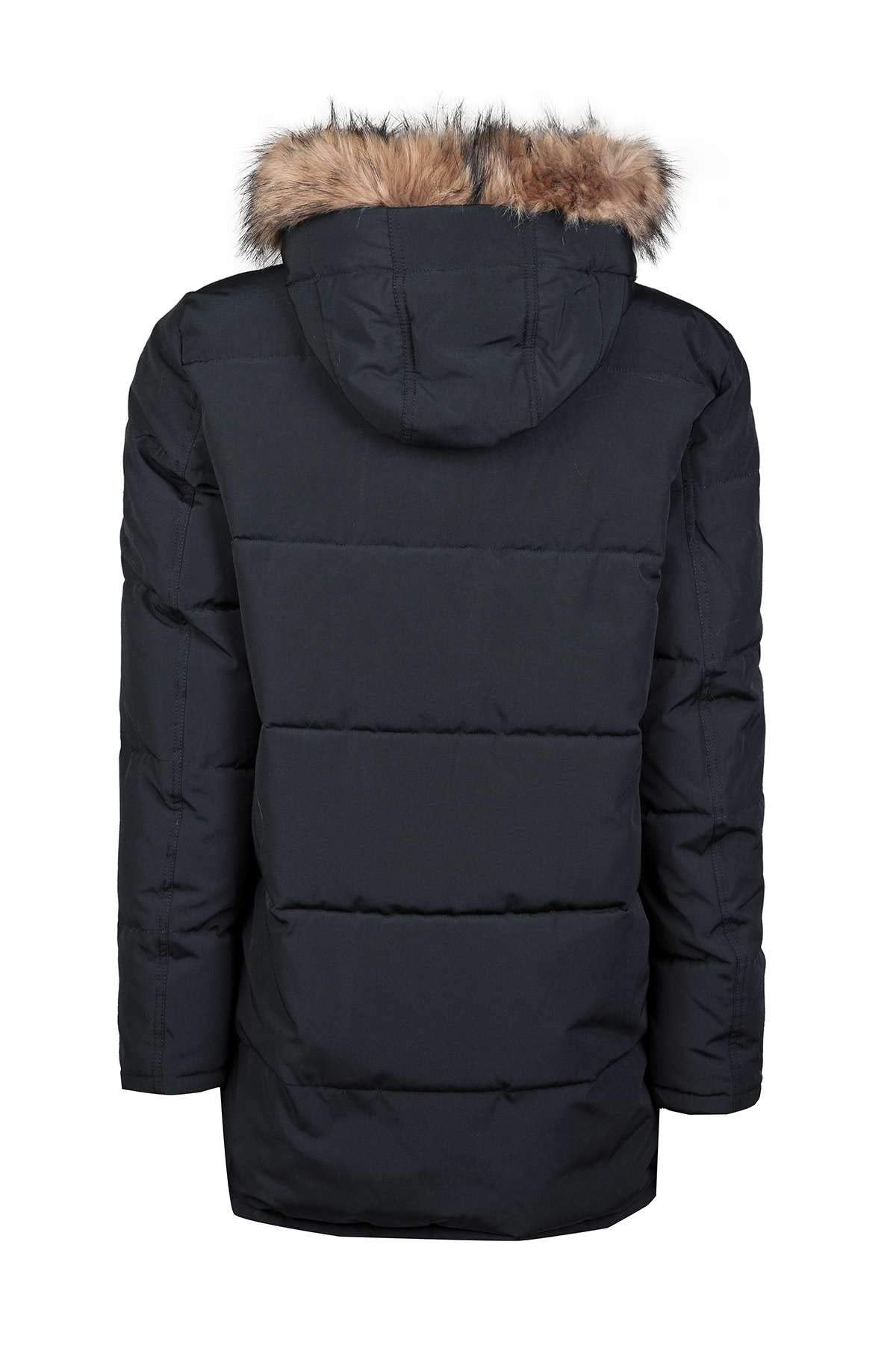 Tommy Hilfiger Men's Arctic Cloth Full Length Quilted Snorkel Jacket (Standard and Big & Tall), Ultra Navy, 4X-Large Tall
