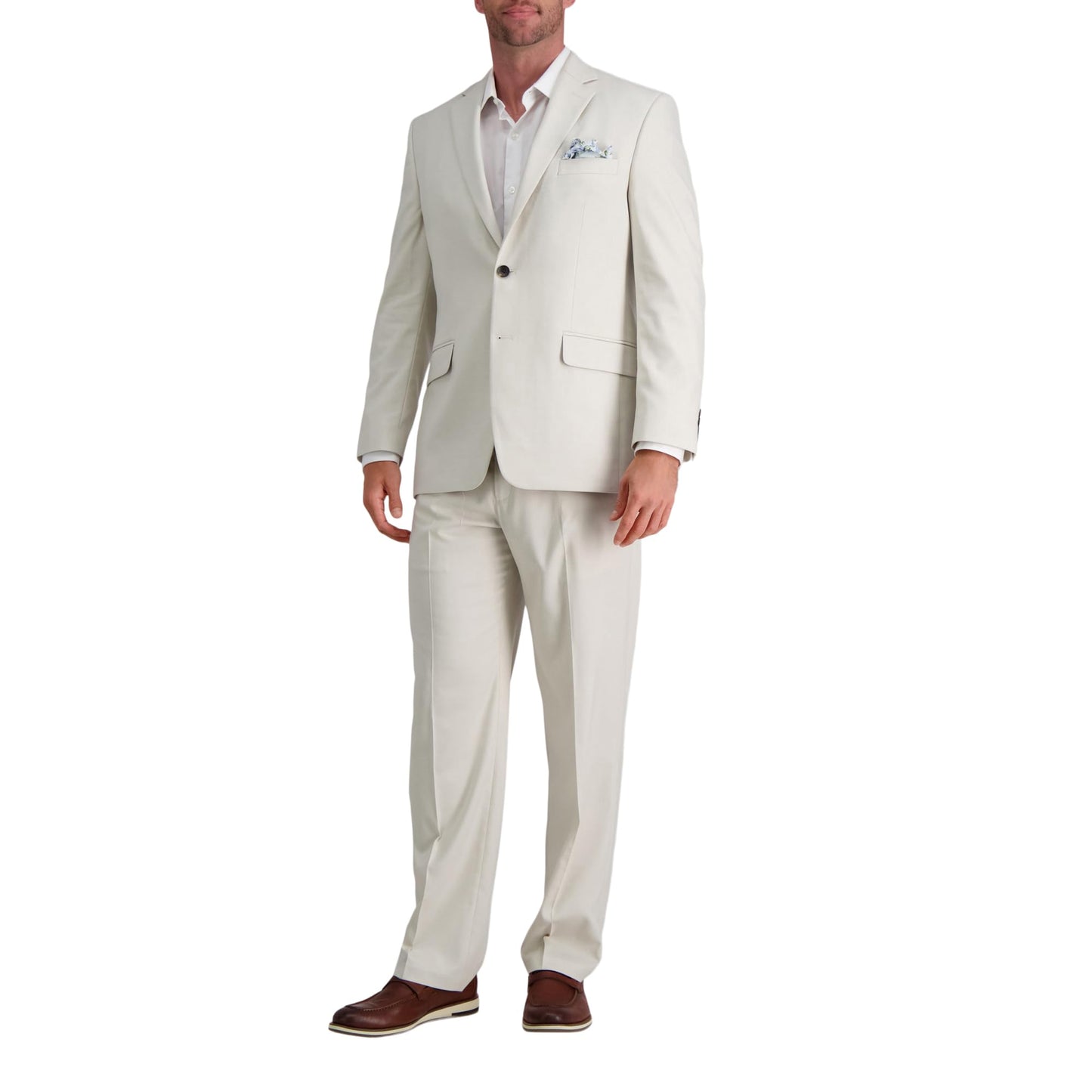 J.M. Haggar Men's Suit Jacket, Ivory, 50 Tall
