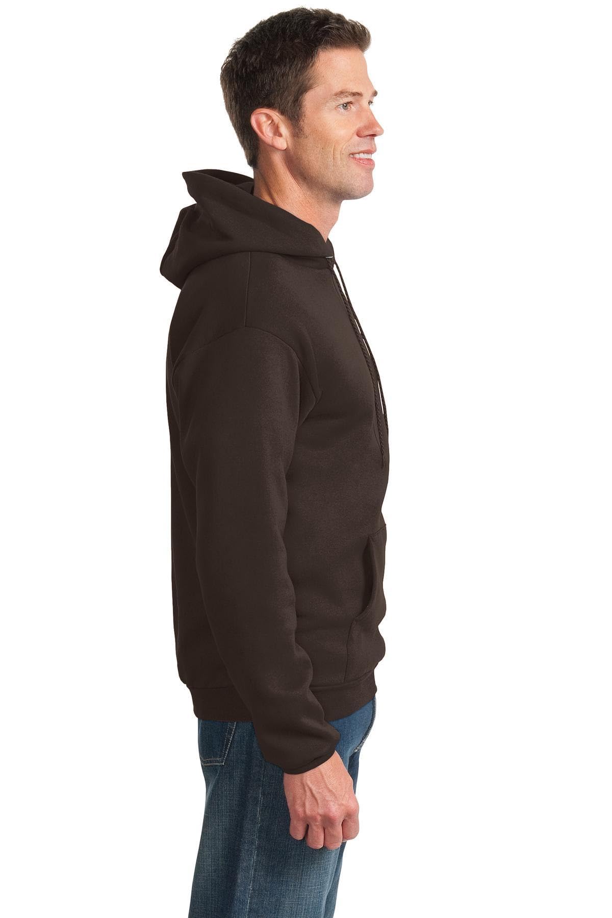 P&C Tall Essential Fleece Pullover Hooded Sweatshirt 4XLT Dark Chocolate Brown