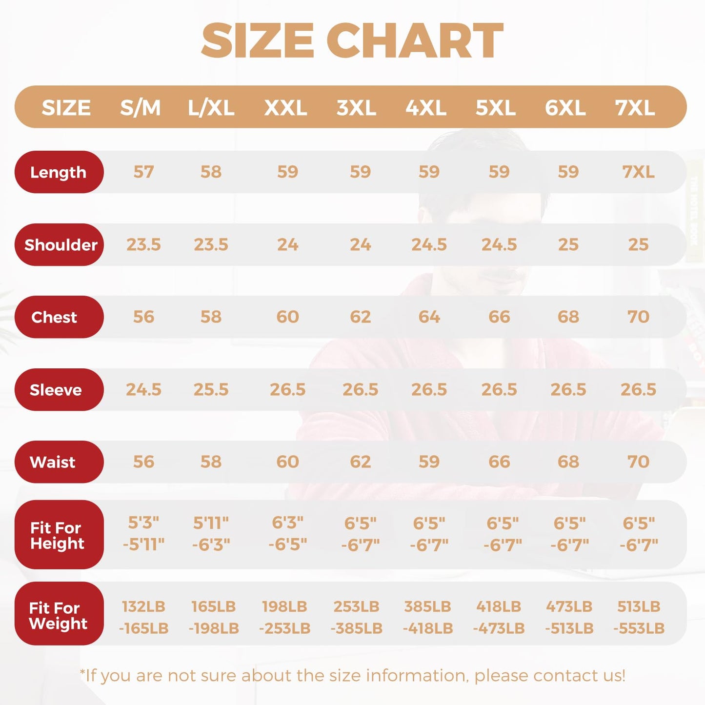 FashGudim Mens Robes Big and Tall with Hood Two-Tone Flannel Fleece Contrast Bathrobe Full Length Plush Long Robe Warm House Coat (Red & White, S/M)