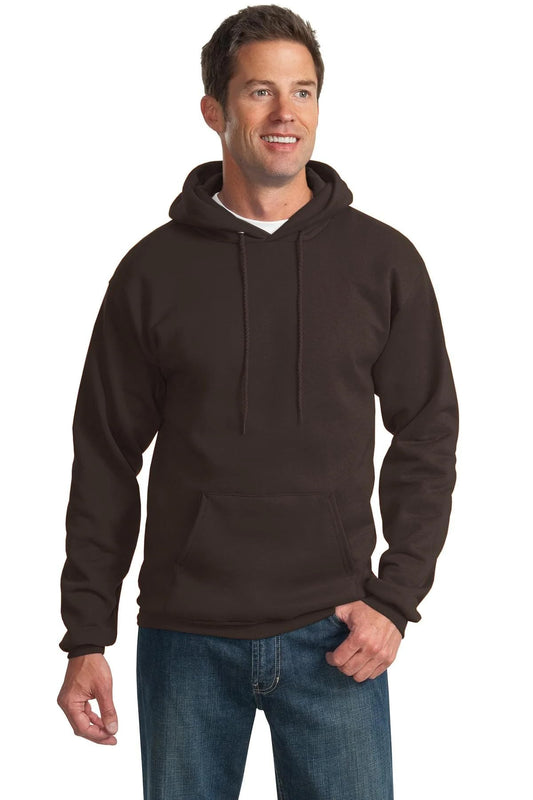 P&C Tall Essential Fleece Pullover Hooded Sweatshirt 4XLT Dark Chocolate Brown